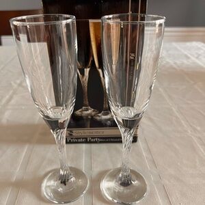Style Setter Private Party Flutes, Set of 2